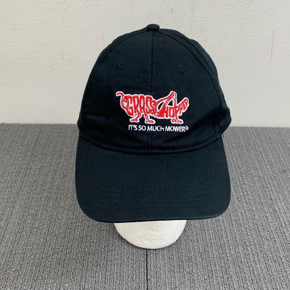 Grasshopper Its So Much Mower Baseball Hat Mens Black Strapback Outdoor Concepts